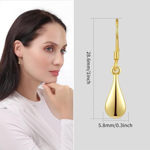 أقراط توهارت الذهبية المتدلية للنساء أقراط دائرية ذهبية صغيرة in Kuwait