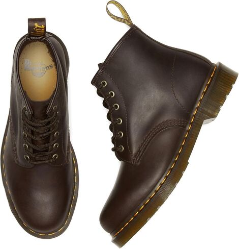 حذاء دكتور مارتينز 101 Crazy Horse Leather 6 Eye للكبار من الجنسين من دكتور مارتنز in Saudi Arabia