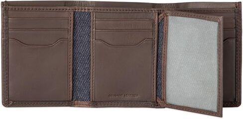 محفظة Levi's للرجال ثلاثية الطي - أنيقة ونحيفة تتضمن نافذة لبطاقة الهوية وحامل بطاقة الائتمان in Saudi Arabia