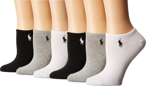 Polo Ralph Lauren Blue Label Ultra Low Flat Knit Anklet Sock - 6 Pack (727704) in Saudi Arabia