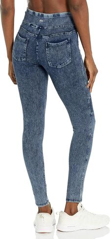 Andrew Marc Women's High Waist Faux Denim Full Length Legging, Regular and Plus Sizes in Saudi Arabia