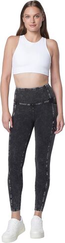 Andrew Marc Women's High Waist Faux Denim Full Length Legging, Regular and Plus Sizes in Saudi Arabia