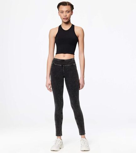 Andrew Marc Women's High Waist Faux Denim Full Length Legging, Regular and Plus Sizes in Saudi Arabia