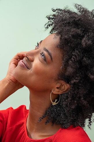 INK+ALLOY Bird Earrings for Women, Amelia Brass Circle Bird Hoop Earrings, Boho Large Statement Hoops, Handmade Jewelry for the Modern Bohemian, 1.75-Inches in Kuwait