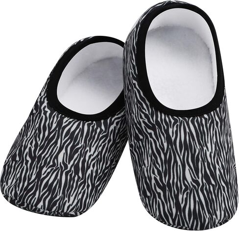 جوارب Snoozies Skinnies Slipper - شباشب مريحة وقابلة للطي للنساء، جوارب غير قابلة للانزلاق للسفر وفي الداخل - برايت ديزي in Kuwait