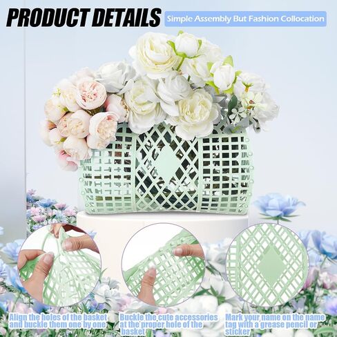 12 Pcs Jelly Bags with Sunglasses Jelly Purse Jelly Basket Reusable Tote Beach Handbags for Women in Kuwait