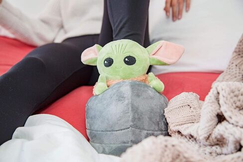 Robe Factory LLC Star Wars: The Mandalorian Child Grogu 3D Slippers | Baby Yoda-Themed Soft Plush House Shoe With Non-Slip Sole Comfortable Footwear Women Kids in Saudi Arabia