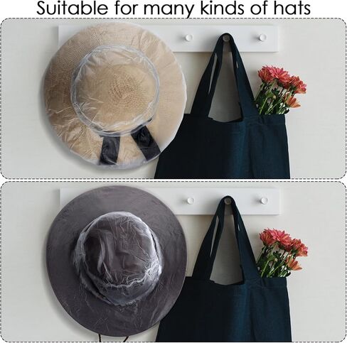 Funtery 10 Pcs XXL Cowboy Hat Cover Cowboy Hat Rain Covers Plastic Hat Covers Cowboy Hat Protectors Keep from Rain Snow Dust in Saudi Arabia