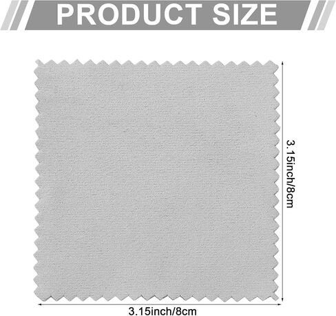 Moukeren 150 Pcs Jewelry Cleaning Cloth Soft Polish Cloth Individually Jewelry Cleaner for Silver Gold Jewelry Glasses Watch in Kuwait