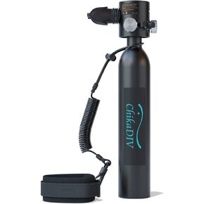 0.5l Mini Scuba Tank up to 6 Minutes, Portable Diving Cylinder, Diving Tanks for Fishing, Snorkeling, and Emergency Rescue