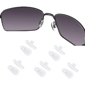 OOWLIT 5 Pairs Nose Pads for Oakley Whisker/Crosshair 1.0/2.0 OO4044/Wiretap OO4071/Crosshair S/Square Wire OO4075