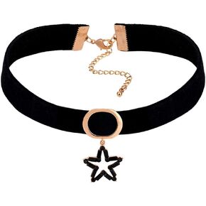 Leather Choker Collar Punk Gothic Choker Necklace For Men Women Girls
