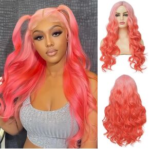 Kaneles Long Straight Black Mix Grey Wig With Bangs Heat Resistant Synthetic Hair Wig for Women