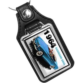 Brotherhood 1960's Karman Ghia Emblem Design Keychain Key Holder Key Ring