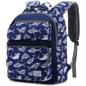 VASCHY Backpack for Toddler Boys, Kids Cute Preschool Children's 12L Daycare Backpack Bookbag for School Travel Shark