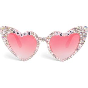 JUSTOTRY Bride Sunglasses For Women - Bride To Be Glasses For Bachelorette Party Accessories Gifts Party Favors