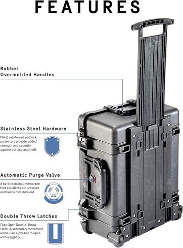 Pelican Select Bundle - Pelican 1560 Case with Foam (Black) and Pelican 1060 Micro Case (Black/Clear) in Kuwait