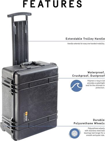 Pelican Select Bundle - Pelican 1560 Case with Foam (Black) and Pelican 1060 Micro Case (Black/Clear) in Kuwait