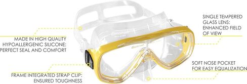 Cressi Adult Light Weight Premium Travel Snorkel Set - Mask & Fins Made in Italy - Palau Set in Saudi Arabia