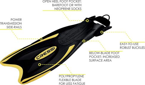 Cressi Adult Light Weight Premium Travel Snorkel Set - Mask & Fins Made in Italy - Palau Set in Saudi Arabia