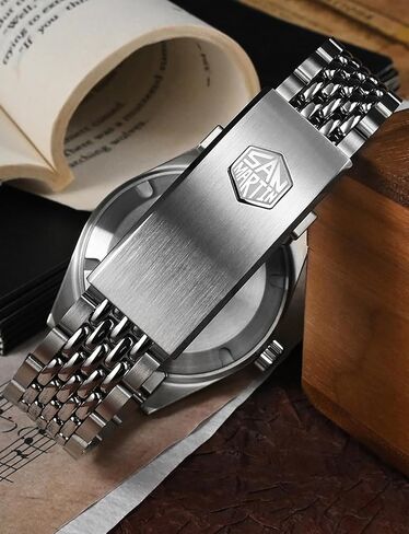 San Martin SN0116G Dive Watches for Men NH34 GMT Watch Mechanical Sapphire Mirror Full Luminous 10ATM Waterproof Wristwatch, 39.5MM Stainless Steel in Saudi Arabia