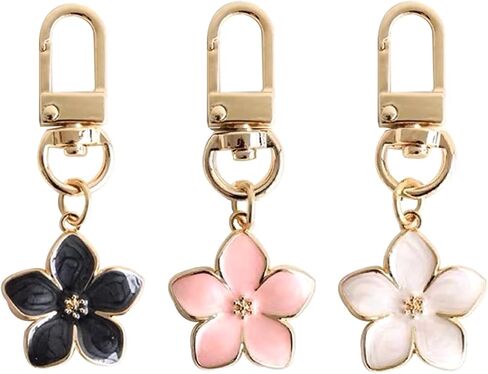 Cute Flower keychains for Women, Aesthetic Keychain Charms, Bag ＆ Purse Charms for Handbags ＆ Backpacks Accessories in Saudi Arabia