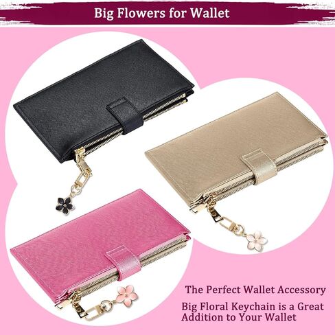 Cute Flower keychains for Women, Aesthetic Keychain Charms, Bag ＆ Purse Charms for Handbags ＆ Backpacks Accessories in Saudi Arabia