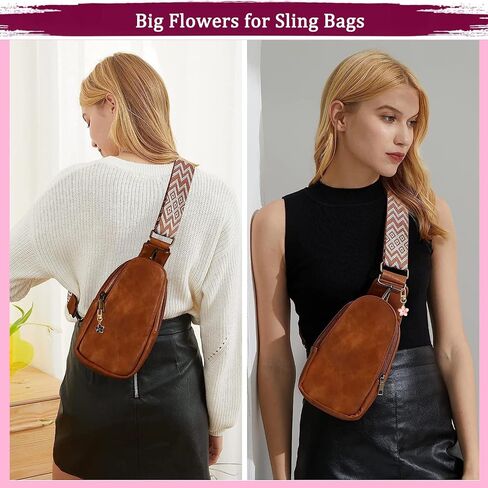Cute Flower keychains for Women, Aesthetic Keychain Charms, Bag ＆ Purse Charms for Handbags ＆ Backpacks Accessories in Saudi Arabia
