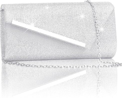 Larcenciel Glitter Evening Bag, Formal Envelope Clutch Purses for Women, Ladies Handbag for Wedding Party Cocktail Date Night in Saudi Arabia