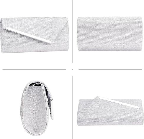 Larcenciel Glitter Evening Bag, Formal Envelope Clutch Purses for Women, Ladies Handbag for Wedding Party Cocktail Date Night in Saudi Arabia