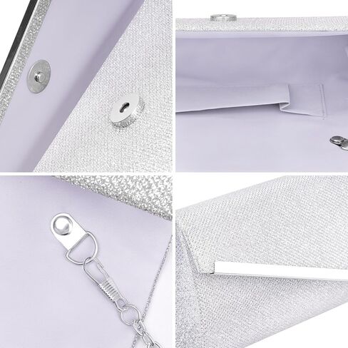 Larcenciel Glitter Evening Bag, Formal Envelope Clutch Purses for Women, Ladies Handbag for Wedding Party Cocktail Date Night in Saudi Arabia