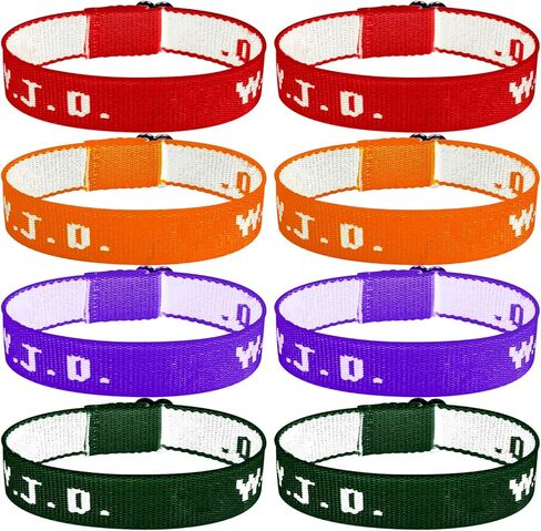 12Pcs WW Bracelets JD Jesus Bracelets Multiple Color Options for Boy and Girl, Man and Women in Kuwait
