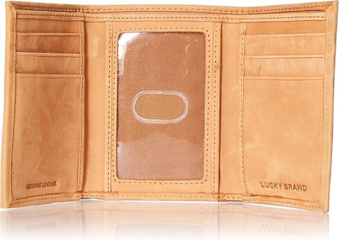 محفظة رجالية منقوشة ثلاثية الطي وعلى شكل حرف L من Lucky Brand in Saudi Arabia