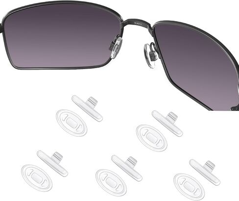 5 أزواج من مخدات أنف للنظارة من OOWLIT لـ Oakley Whisker/Crosshair 1.0/2.0 OO4044/Wiretap OO4071/Crosshair S/Square Wire OO4075 in Kuwait