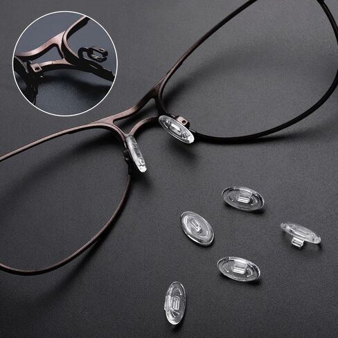 5 أزواج من مخدات أنف للنظارة من OOWLIT لـ Oakley Whisker/Crosshair 1.0/2.0 OO4044/Wiretap OO4071/Crosshair S/Square Wire OO4075 in Kuwait
