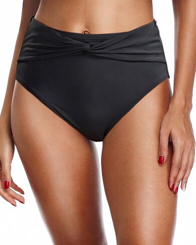 Holipick Womens Full Coverage Bikini Bottoms High Waisted Bathing Suit Bottom Twist Front Swimsuit Bottom in Saudi Arabia