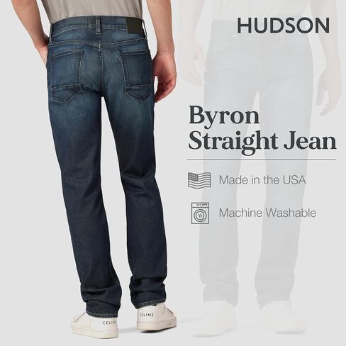 HUDSON Men's Byron Slim Fit Straight Leg Jean in Saudi Arabia