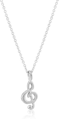 Delicate Music Note Pendant Necklace Simple Lovely Clavicle Necklace for Women Music Lover Musican Gifts with Meaning Card in Kuwait