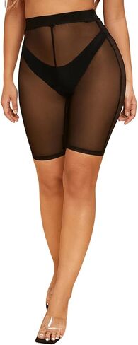 SweatyRocks Womens High Waist Workout Running Biker Shorts Tummy Control Yoga Shorts in Saudi Arabia