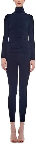 Norma Kamali Women's Long Sleeve Turtle Neck Catsuit in Saudi Arabia