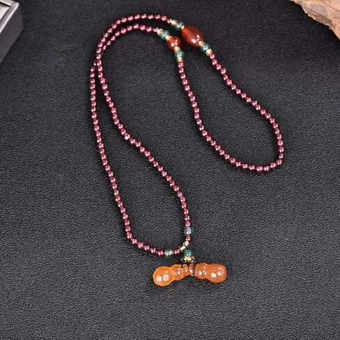 سوار اليشم الحقيقي الطبيعي 6 مم أخضر/أصفر/أحمر/وردي/أرجواني سوار مطرز باليشم متعدد الطبقات سوار كريستال شفاء مع قلادة القرع للنساء هدية عيد ميلاد in Saudi Arabia