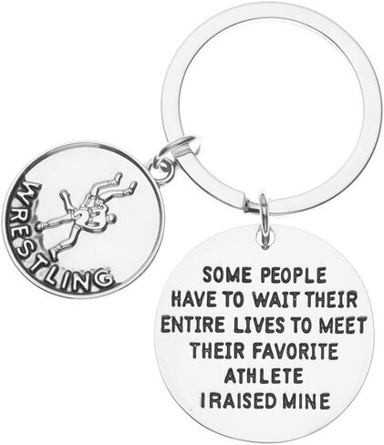 Infinity Collection Wrestling Charm Keychain, Inspirational, Wrestling Gifts for Wrestlers in Saudi Arabia