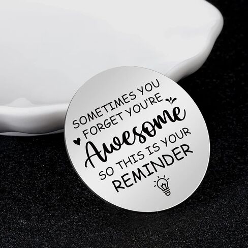 Pocket Hug Stainless Steel Memorial Token Double Sided Engraved Keychain Long Distance Relationship Keepsake Gift in Kuwait