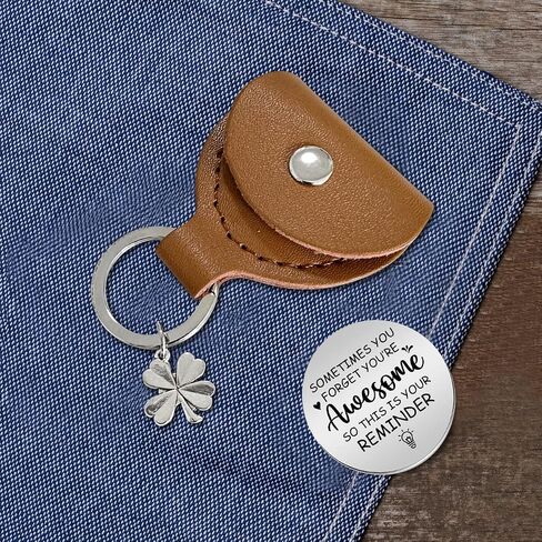 Pocket Hug Stainless Steel Memorial Token Double Sided Engraved Keychain Long Distance Relationship Keepsake Gift in Kuwait