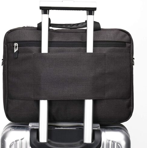 حقيبة كمبيوتر محمول Omnpak مقاس 15.6 بوصة، حقيبة أعمال مع قفل مجمع، حقيبة مستندات كاتب العدل طاردة للماء للرجال والنساء - تناسب كمبيوتر/كمبيوتر محمول/كمبيوتر لوحي مقاس 15.6 بوصة in Kuwait