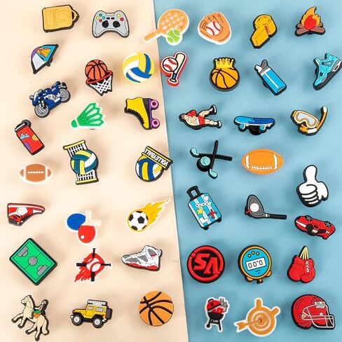 Cute Kawaii Sports Shoe Charms 30~100 PCS Teens Girls Boys Kids Decoration Party Gifts Accessories Charms in Kuwait