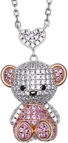 Cute Animal Necklace for Women Bear/Dog Pendant Jewelry in Kuwait