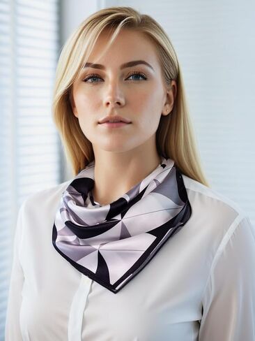 100% Mulberry Silk Scarf for Women with Gift Packed Small Square 55cm in Saudi Arabia