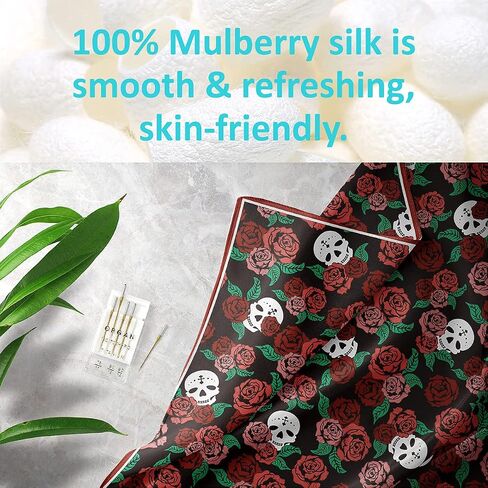 100% Mulberry Silk Scarf for Women with Gift Packed Small Square 55cm in Saudi Arabia