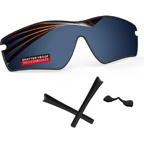 PRO+ Polycarbonate Polarized Replacement Lenses for Oakley Radar Path Sunglasses - Black Iridium